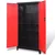 Ormar za Alat s 2 Vrata Čelični 90x40x180 cm Crno-Crveni