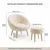 ATELIER DEL SOFA Fotelja i tabure Lida Cream