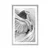 Plakat s paspartujem svobodni angel v črnobeli varianti - 40x60 silver