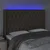 Vidaxl LED posteljno vzglavje taupe 163x16x118/128 cm blago