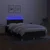 Vidaxl Box spring postelja z vzmetnico LED črna 120x190 cm blago