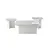 HANAH HOME Set stolova Jazz White