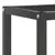 Okvir za radni stol mat crni i mat crveni 210x50x79 cm metalni