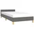 Vidaxl Posteljni okvir brez vzmetnice temno siv 80x200 cm blago