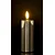 LED sveča s časovnikom, srebrna, 13,5 x 5 x 5 cm