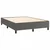 Vidaxl Box spring postelja z vzmetnico siv 140x190 cm umetno usnje
