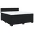Vidaxl Box spring postelja z vzmetnico črna 180x200 cm žamet