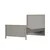 Hanah Home Sento Mm1.43.84.U1 krevet za decu, za dušek 100 × 200 cm, sivi hrast