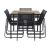 Komplet mize in stolov Dallas 4857 Kovina