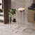 Aberto Design Set dekorativnih saksija GED-019-C, 28x80cm, 17x40cm, 22x60cm, Belo-zlatna