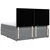 Vidaxl Box spring postelja z vzmetnico svetlo siva 180x200 cm blago