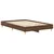 vidaXL Posteljni okvir brez vzmetnice rjav hrast 135x190 cm