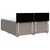 Vidaxl Box spring postelja z vzmetnico taupe 180x200 cm blago
