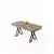 HANAH HOME Trpezarijski sto Kaye Atlantic Pine Brown