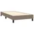 Vidaxl Box spring postelja z vzmetnico LED taupe 90x200 cm blago