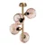 Opviq Luster Benek-15-14503, 40x40x55cm, IP20, Zlatno-roze boje