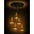 Luster na sajli LACRIMA HONEY 5xE27/60W/230V, prečnik 45 cm