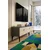 Hanah Home TV komoda Demet, 180 cm, antracit / travertin