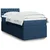 Vidaxl Box spring postelja z vzmetnico modra 100x200 cm blago