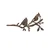 Atelier Del Sofa Dekorativna figura Bird On The Branch 07, 45x23 cm, 1.5 mm