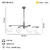 Opviq Luster Bumerang-80-04, O15, 15cm, IP20 Zlatno-bele boje