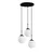 Opviq Luster Orbital-20-14046, 45x45x120cm, IP20, Belo-crni
