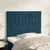 Vidaxl Vzglavje postelje temno modro 80x5x118/128 cm žametno