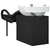 Stolica za šampon Crna i bijela 136 x 60 x 92 cm PVC