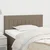 Vidaxl Posteljno vzglavje taupe 80x5x78/88 cm blago