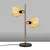 Opviq Stona lampa Benek-15-14564, 36x18x58 cm, IP20, Zlatno-žute boje