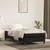 vidaXL Box spring postelja z vzmetnico črna 100x200 cm žamet