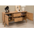 HANAH HOME Vina 02 1048 Atlantic Pine Dark Blue (Produživi trpezarijski sto, stolice i konzola (5 komada))