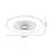 LED prigušiva plafonska lampa sa ventilatorom ZEPHYR LED/48W/230V crna + daljinski upravljač