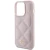 Originalen ovitek Guess za iPhone 15 Pro Max  Quilted Metal Logo - Roza