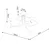 Sollux SL.1456 - Luster na šipci LEVAR 6xE27/15W/230V crna