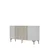 Hanah Home komoda Poli 150, 150 cm, bela / travertin / srebrna