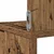 Zidna kutna polica staro drvo 20x20x127,5 cm konstruirano drvo