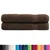 shumee Premium brisače 2 kosa rjava 100x200 cm 600 g/m2 100 % bombaž