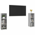 TV ormarići 2 kom boja betona 107x35x37 cm konstruiranog drva