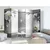 artgeist Paravan Silver Abstract I, 5-Delni, Dvostranski