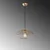 Opviq Luster Mantar-6503, 68x68x112cm, IP20, Zlatne boje