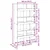 Regal za knjige crni 100 x 33 x 187,5 cm konstruirano drvo