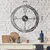 WALLXPERT Dekorativni metalni zidni sat Winding