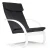 MODERNHOME Stolica za ljuljanje white/black