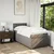 vidaXL Box spring postelja z vzmetnico taupe 90x200 cm blago