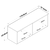 Hanah Home Kuhinjski element EA143-3820, 119.6x43.6x37.5 cm, Beli