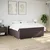 Vidaxl Box spring postelja z vzmetnico temno rjava 180x200 cm blago