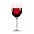 Set of 6 red wine glasses, made from crystalline glass, 360 ml, ELITE