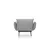 Atelier del Sofa Fotelja Jax 90x95x80cm Siva