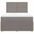 Vidaxl Box spring postelja z vzmetnico taupe 140x200 cm blago